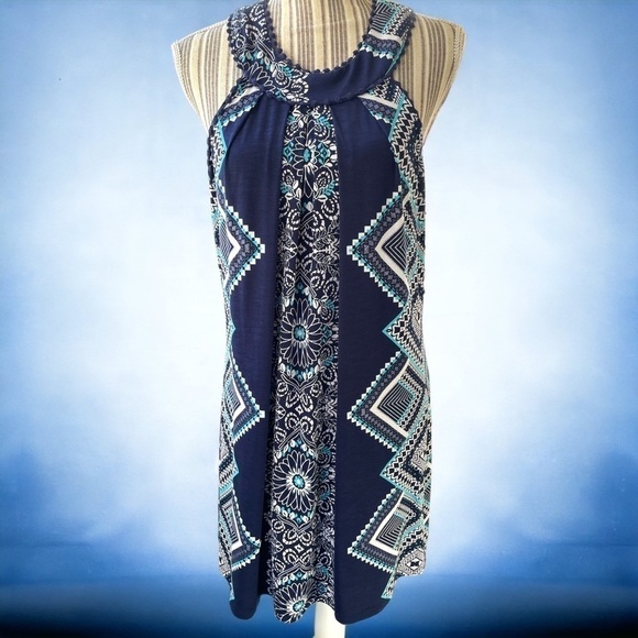 THREE Pink Hearts dress, size L, poly/spandex, excellent used condition - Picture 1 of 5